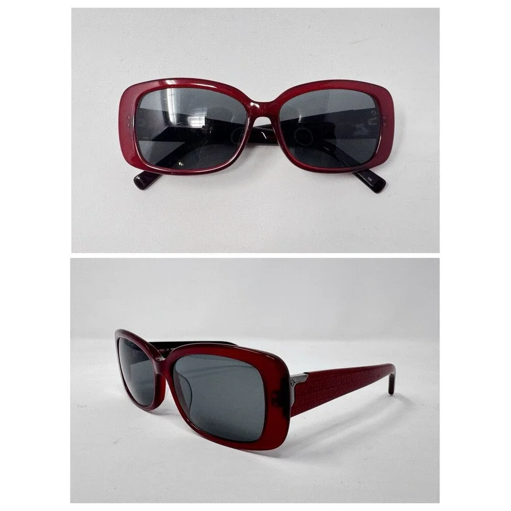 Fendi FS5210 Sunglass Frames Only 55-15-135 Red Burgundy Italy 604 Authentic